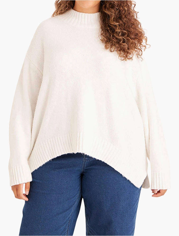 NEW Miladys White Warm Jersey Large - Women's Knitwear