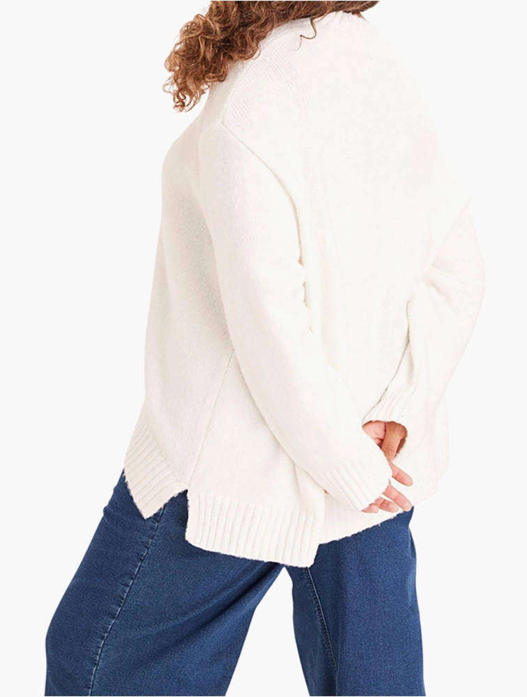 NEW Miladys White Warm Jersey Large - Women's Knitwear