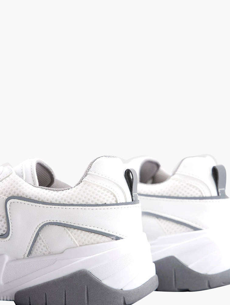 Topshop UK8 white Crouch chunky lace-up trainers
