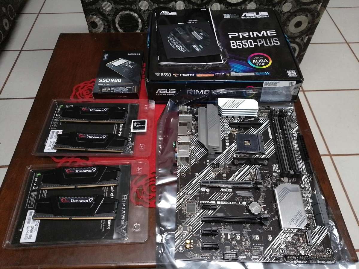 Asus Prime B550 Plus + 64Gb Ram+ 512gb NVME