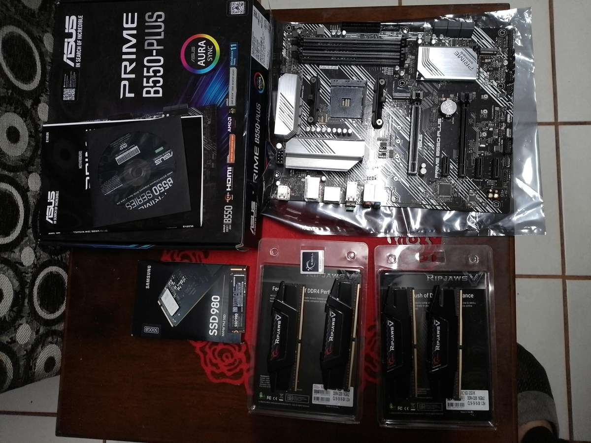 Asus Prime B550 Plus + 64Gb Ram+ 512gb NVME