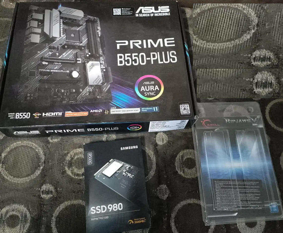 Asus Prime B550 Plus + 64Gb Ram+ 512gb NVME