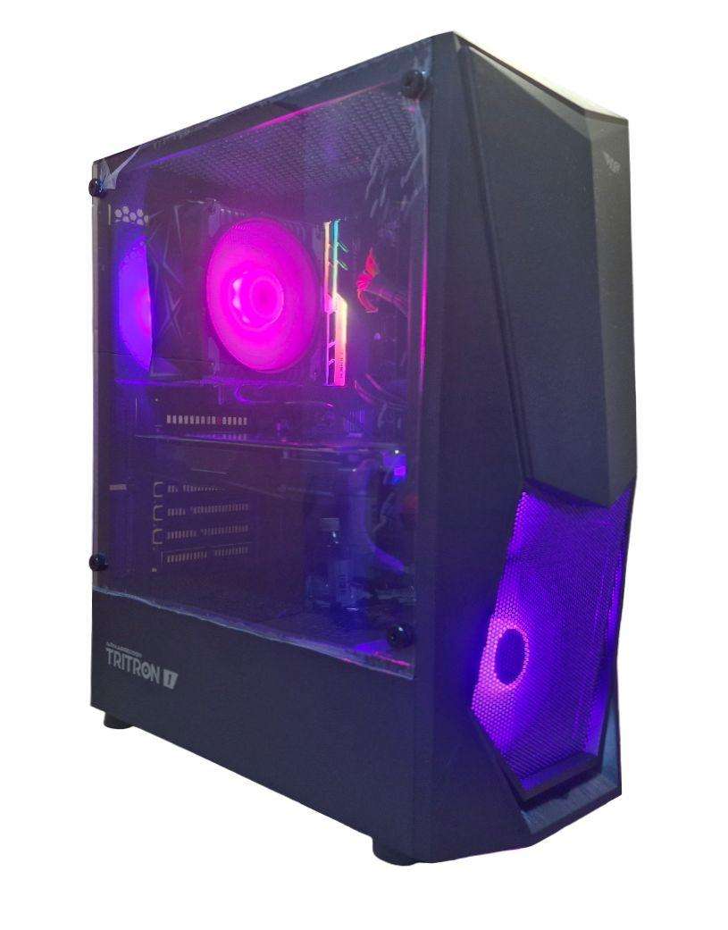 Gaming PC with ARGB, GTX1060 6Gb GPU, i5-7500 CPU, 16Gb RAM, 512Gb NvMe, Win 11 Pro