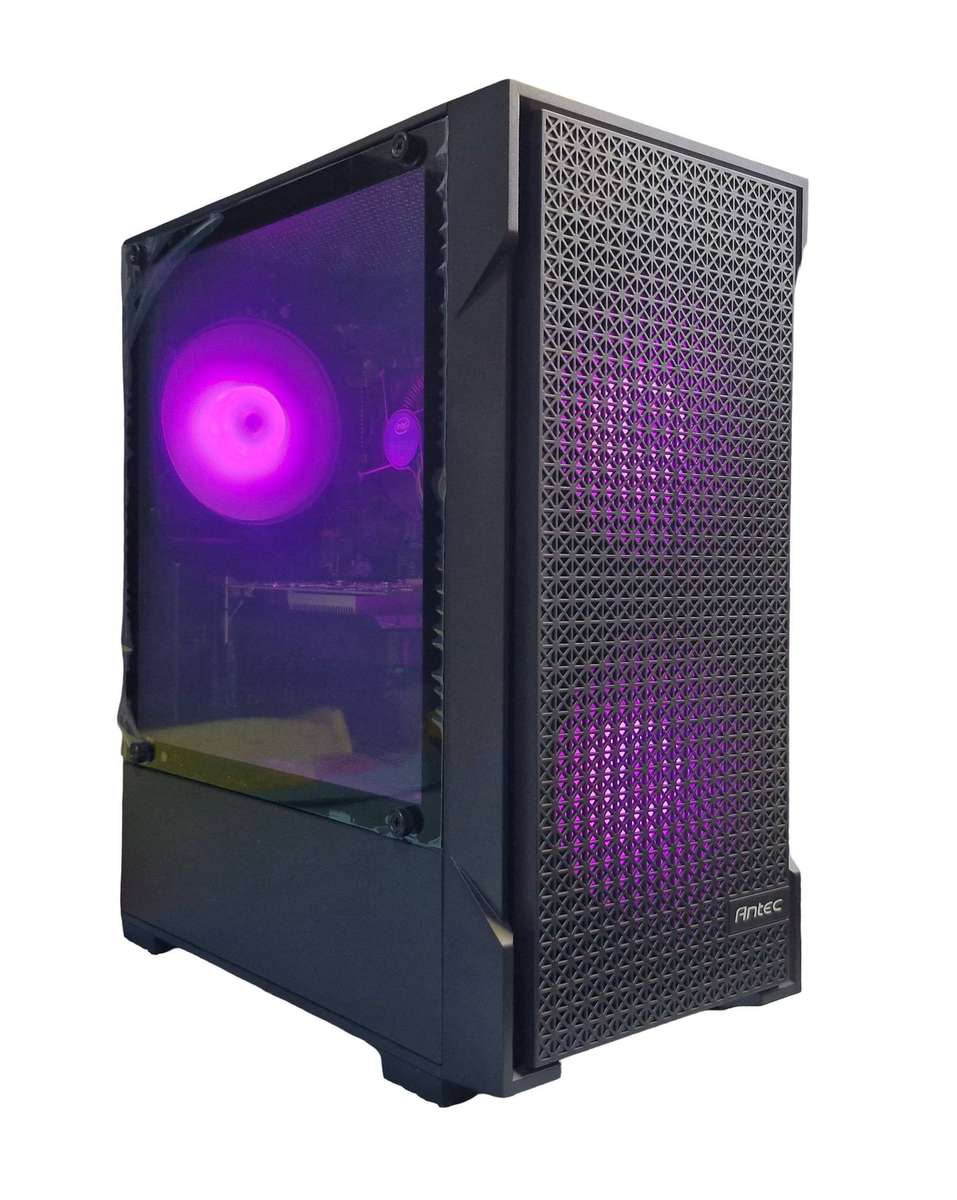 Gaming PC with ARGB, GTX 750 4Gb GPU, i5-4590 CPU, 16Gb RAM, 512Gb SSD, Win 11 Pro