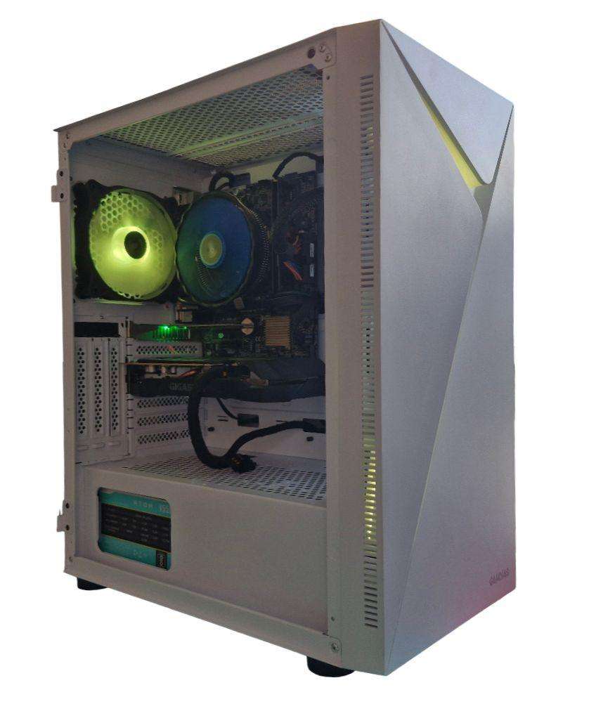 Gaming PC with ARGB, GTX1660 Ti 6Gb GPU, i5-6400 CPU, 16Gb RAM, 512Gb NvMe, Win 11 Pro