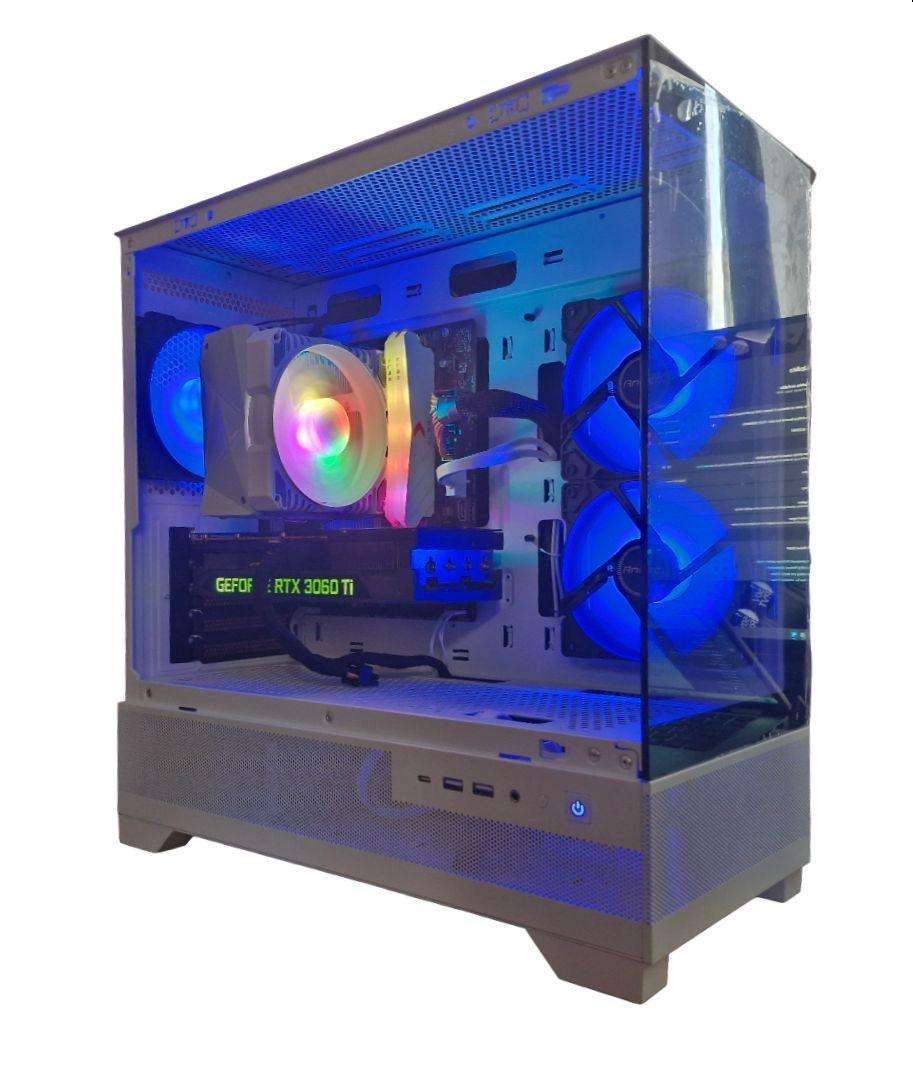 Gaming PC with ARGB, RTX3060 Ti 8Gb GPU, i5-12400F CPU, 32Gb RAM, 1Tb NvMe, Win 11 Pro