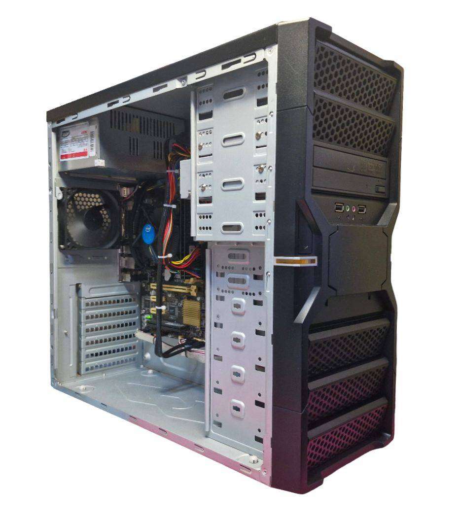 Windows 11 desktop PC, H81M M/B, i5-4460 CPU, 8Gb RAM, 256Gb SSD, DVD, no GPU, Win 11 Pro