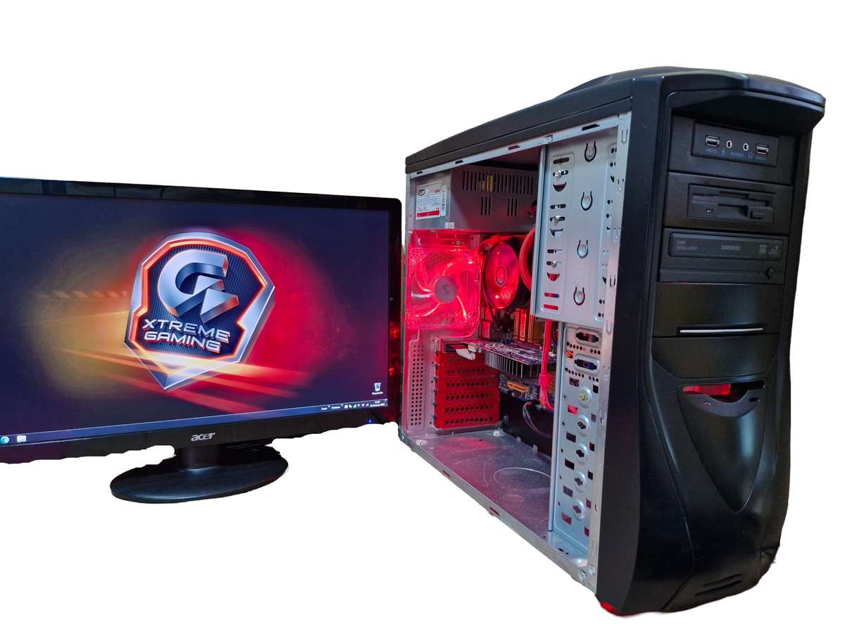 Windows 10 Desktop PC, GT220 1Gb GPU, C 2 Quad Q6600 CPU, 4Gb RAM, 256Gb SSD, DVD