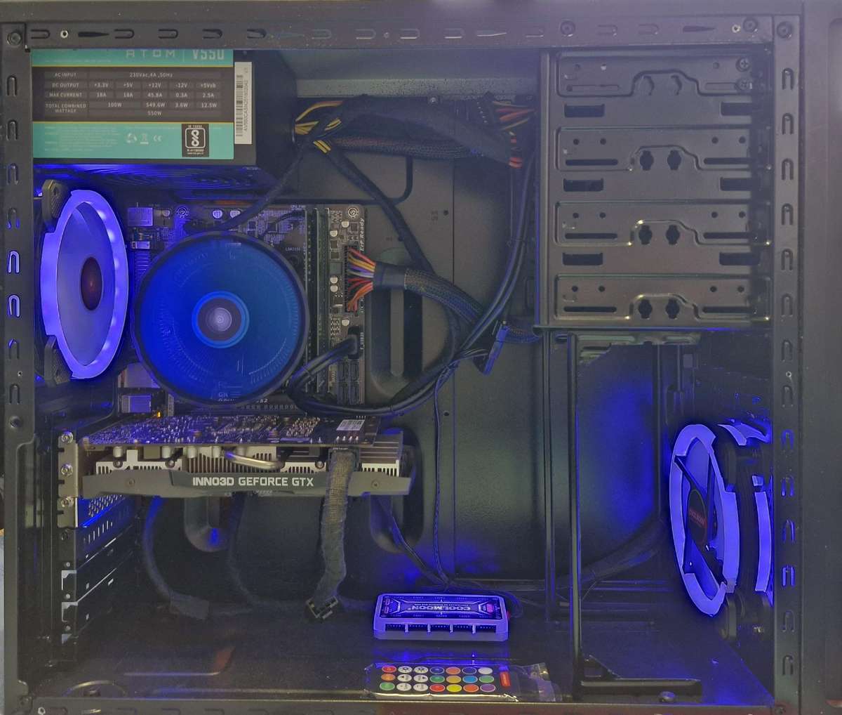 Gaming PC with ARGB, GTX1660 Ti 6Gb GPU, i5-6500 CPU, 16Gb RAM, 512Gb NvMe, Win 11 Pro