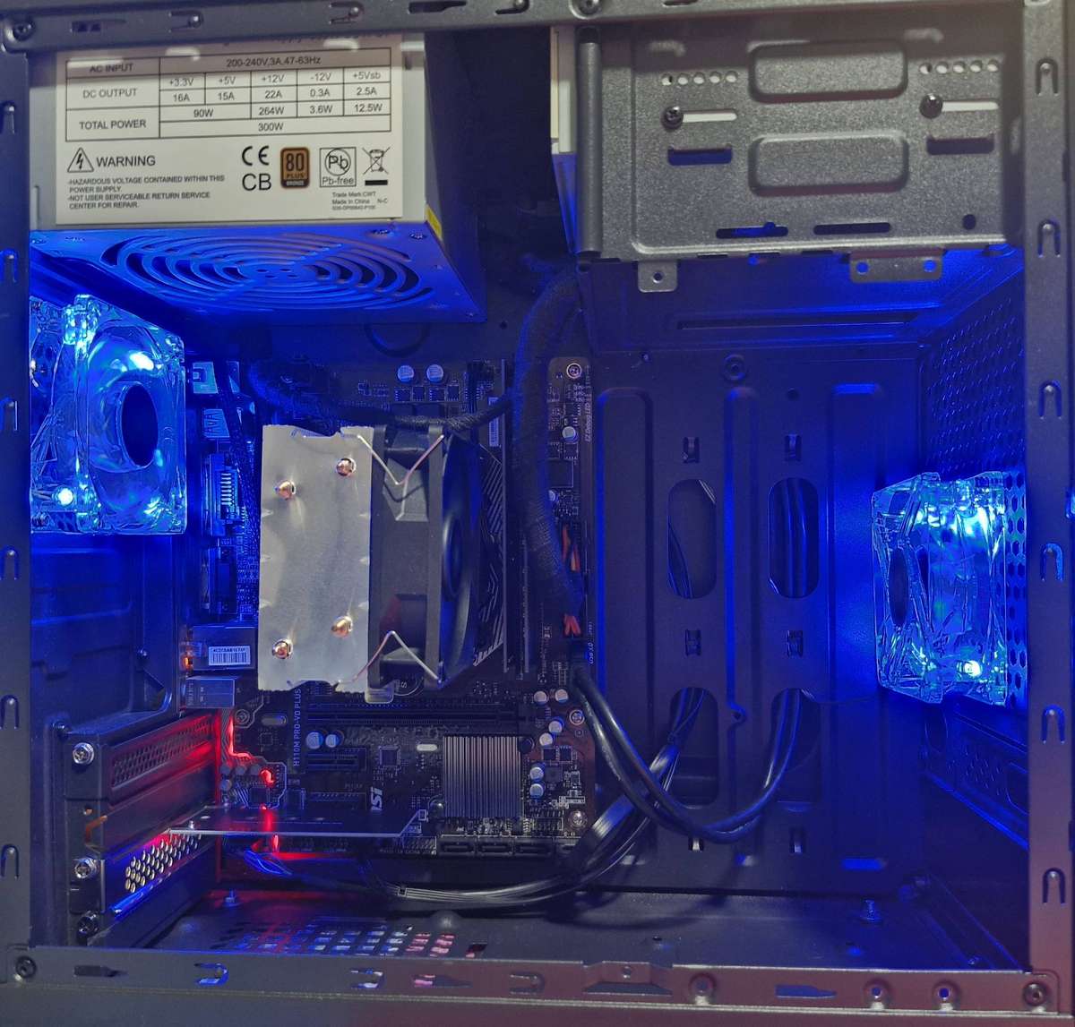 Gaming PC, MSI H110M Pro M/B, i5-7500 CPU, 16Gb RAM, 256Gb NvMe, no GPU, Win 11 Pro