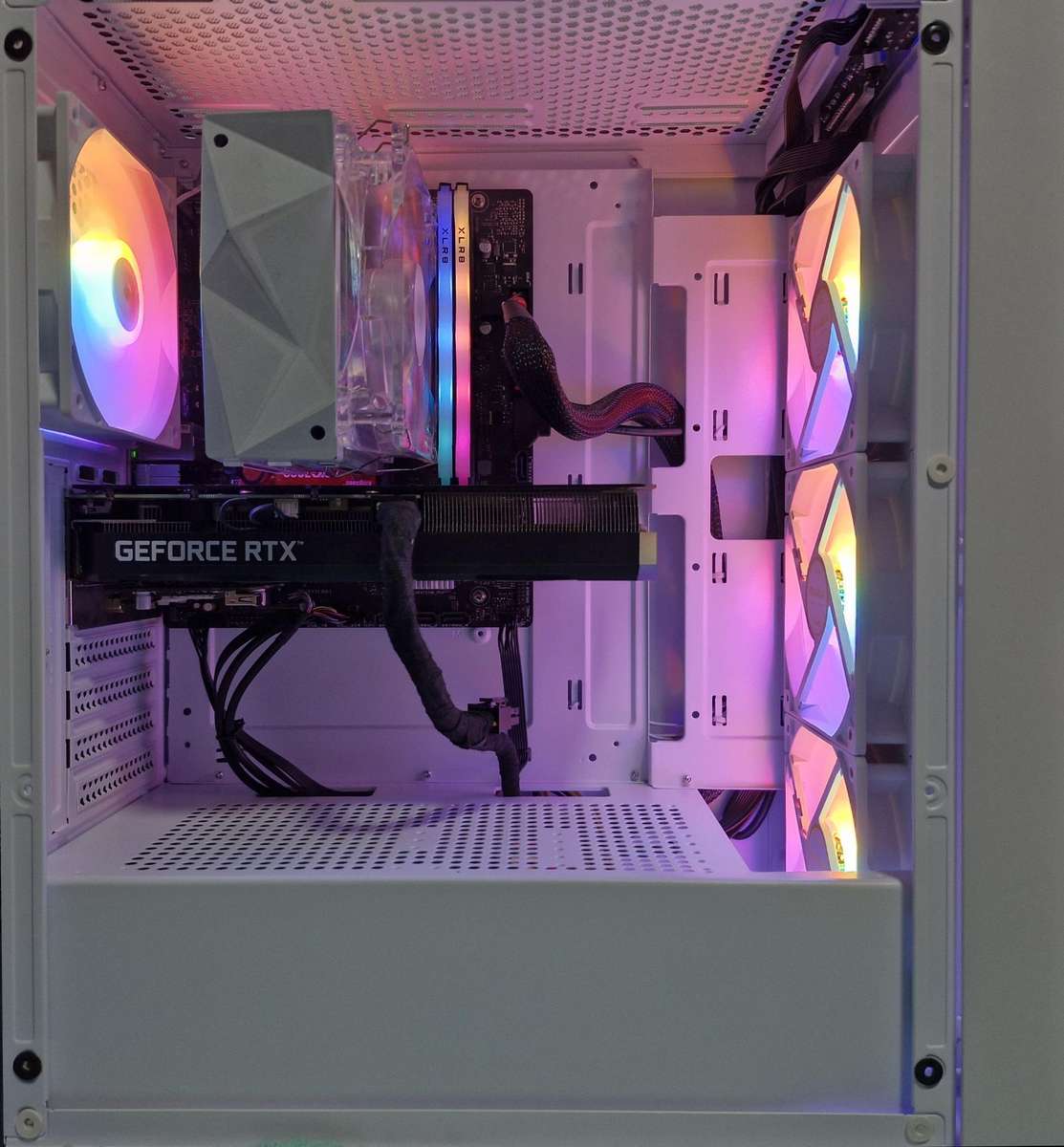 Gaming PC with static ARGB, RTX3060 12Gb GPU, i5-12400F CPU, 32Gb RAM, 1Tb NvMe, Win 11 Pro