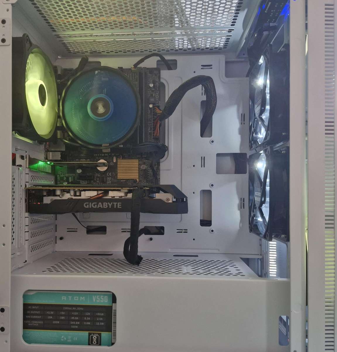 Gaming PC with ARGB, GTX1660 Ti 6Gb GPU, i5-6400 CPU, 16Gb RAM, 512Gb NvMe, Win 11 Pro