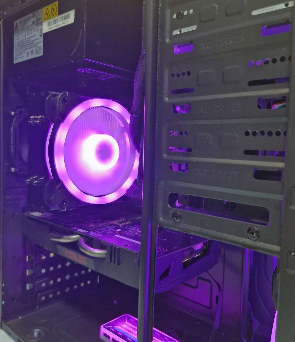 Gaming PC with ARGB, GT1060 6Gb GPU, i5-4590 CPU, 16Gb RAM, 512Gb SSD, DVD, Win 11 Pro