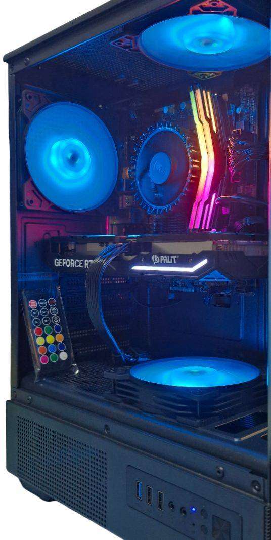 Gaming PC with ARGB, RTX 4060 8Gb GPU, i5-12500T CPU, 32Gb RAM, 1Tb NvMe, Win 11 Pro