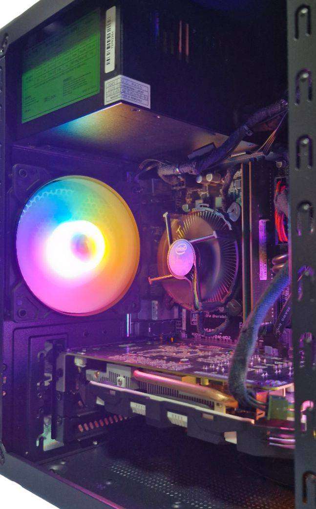 Gaming PC with static RGB, GTX 1060 6Gb GPU, i5-7400 CPU, 16Gb RAM, 480Gb SSD, Win 11 Pro