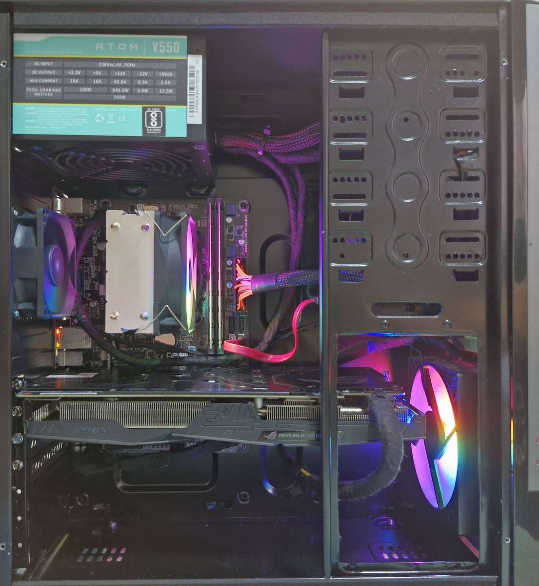 Gaming PC with static ARGB, GTX1060 6Gb GPU, i5-4590 CPU, 16Gb RAM, 500Gb SSD, Win 11 Pro