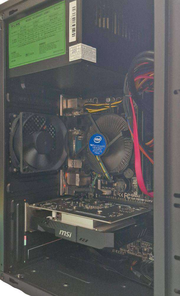 Desktop PC, M/B H81M, GT1030 2Gb GDDR5 GPU, i5-4460 CPU, 8Gb RAM, 256Gb SSD, Win 11 Pro