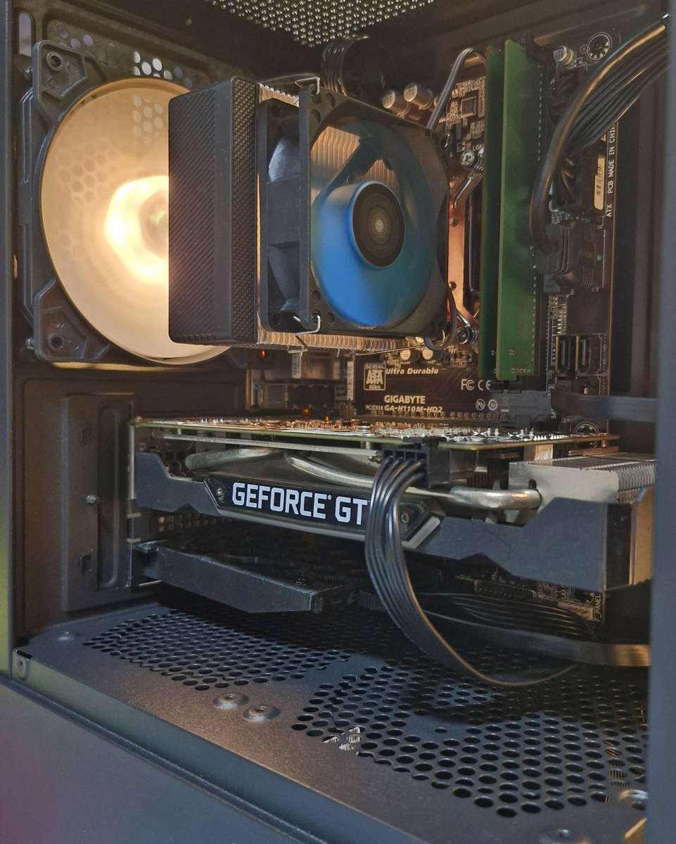 Gaming PC with ARGB, GTX 1660 Ti 6Gb GPU, i5-6600 CPU, 16Gb RAM, 512Gb SSD, Win 11 Pro