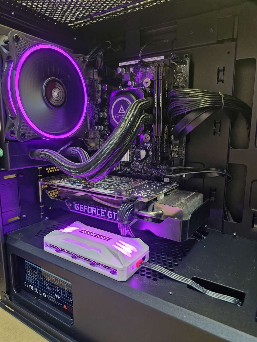 Gaming PC with aRGB, GTX1660 Ti 6Gb GPU, i5-9500 CPU, 16gb RAM, 512Mb SSD, Win 11 & Office 2021 Pro