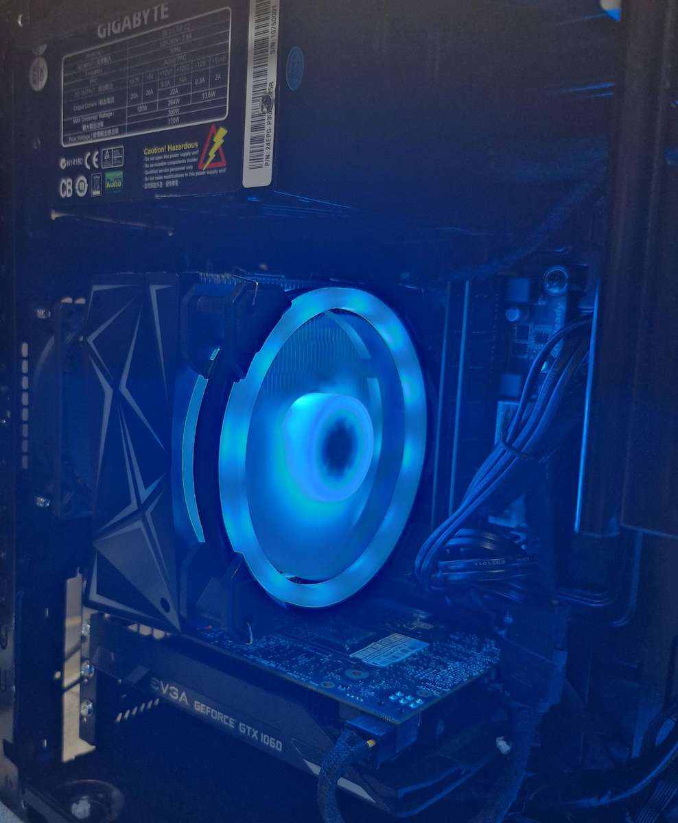 Gaming PC with ARGB, GT1060 6Gb GPU, i5-4460 CPU, 16Gb RAM, 512Gb SSD, DVD, Win 11 Pro