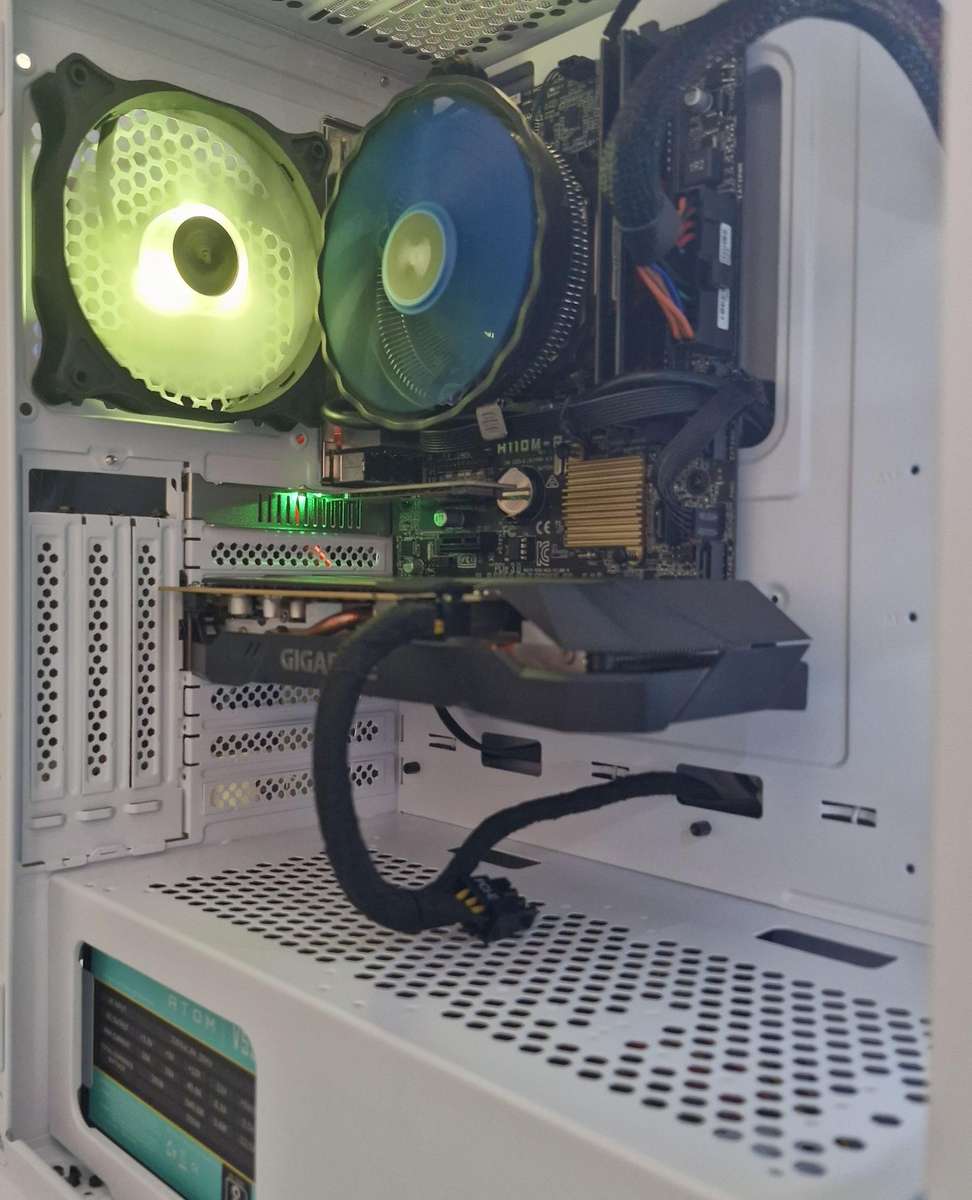 Gaming PC with ARGB, GTX1660 Ti 6Gb GPU, i5-6400 CPU, 16Gb RAM, 512Gb NvMe, Win 11 Pro