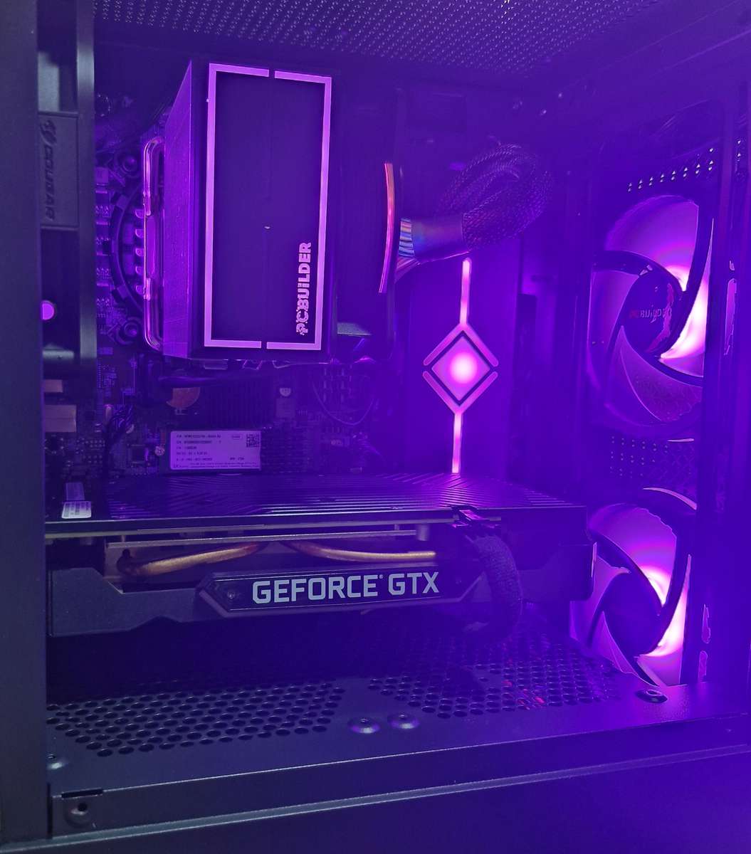 Gaming PC with ARGB, GTX1660 Ti 6Gb GPU, i5-8500T CPU, 16Gb RAM, 512Gb NvMe, Win 11 Pro