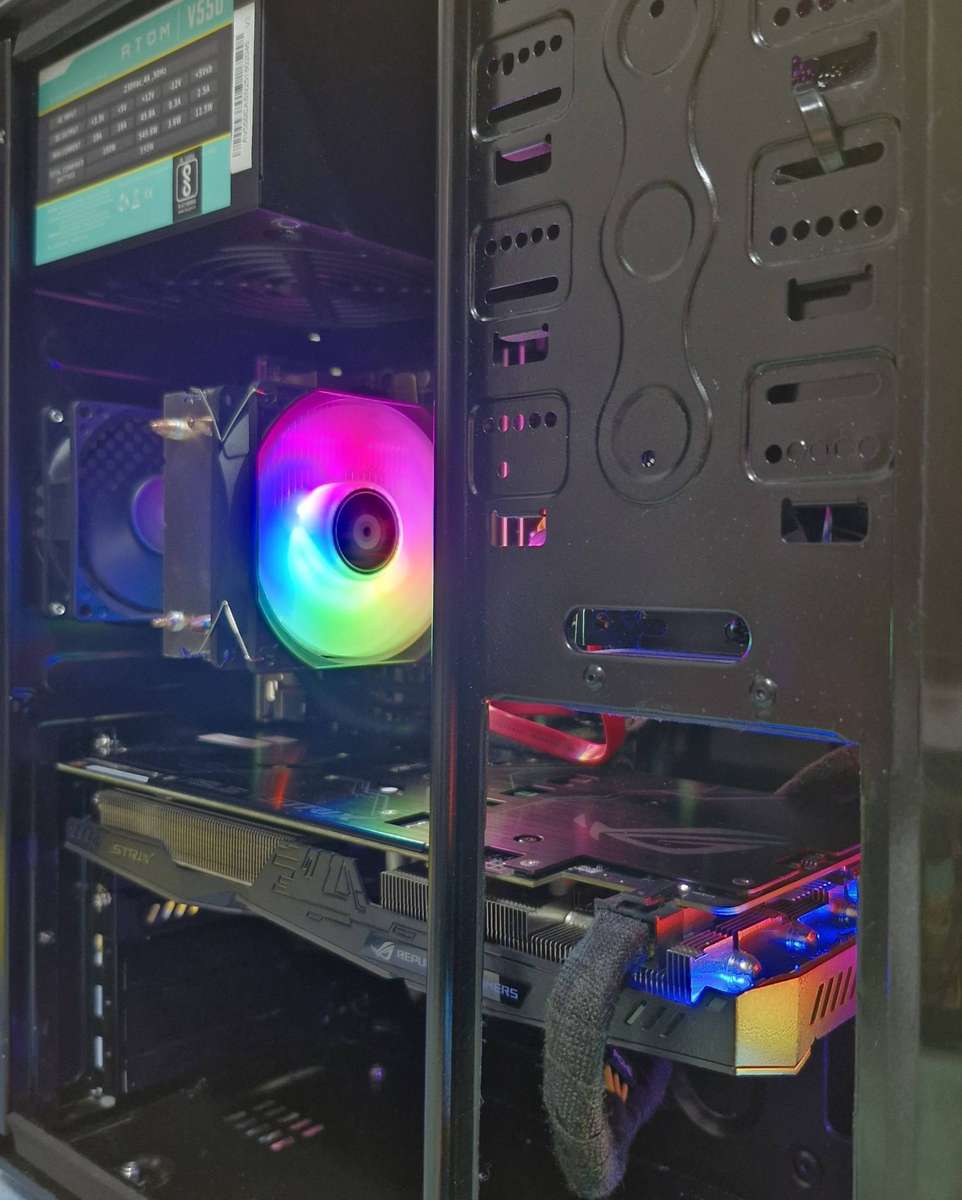 Gaming PC with static ARGB, GTX1060 6Gb GPU, i5-4590 CPU, 16Gb RAM, 500Gb SSD, Win 11 Pro