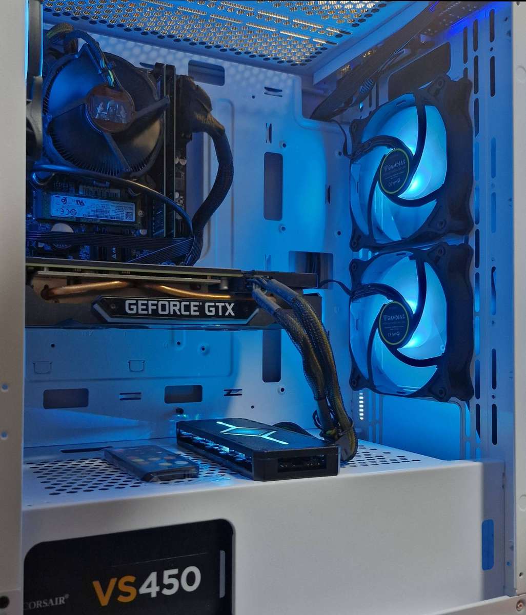 Gaming PC with ARGB, GT1660 Super 6Gb GPU, i5-4590 CPU, 16Gb RAM, 512Gb NvMe, Win 11 Pro