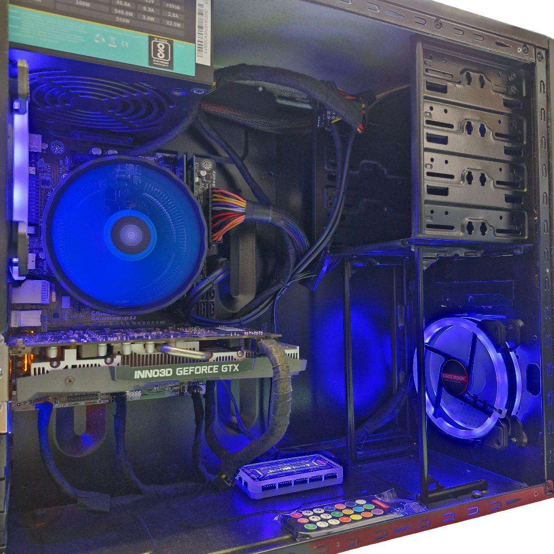 Gaming PC with ARGB, GTX1660 Ti 6Gb GPU, i5-6500 CPU, 16Gb RAM, 512Gb NvMe, Win 11 Pro