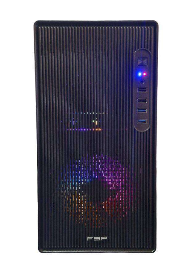 Gaming PC with static RGB, GTX 1060 6Gb GPU, i5-7400 CPU, 16Gb RAM, 480Gb SSD, Win 11 Pro