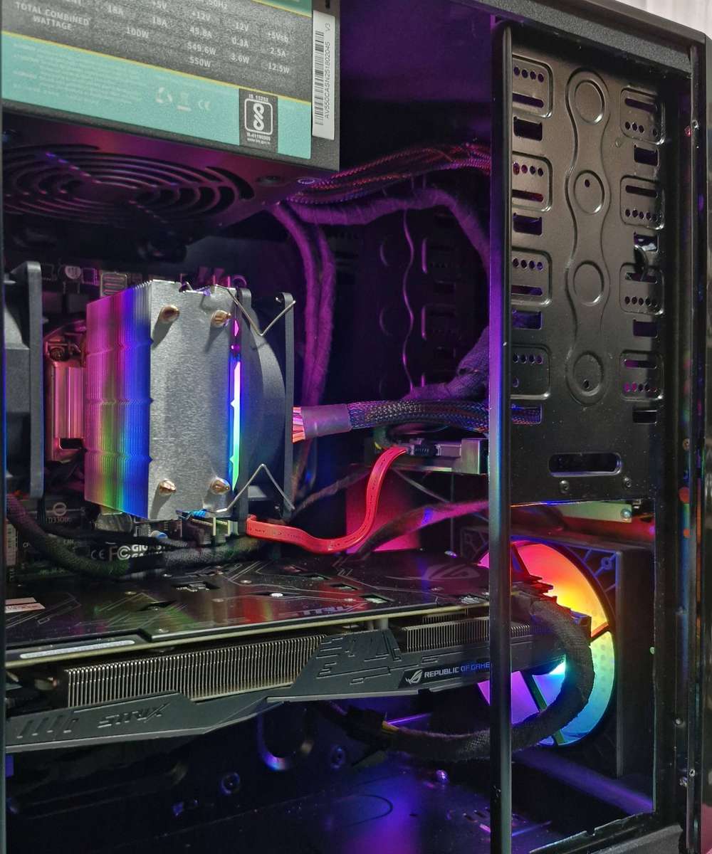 Gaming PC with static ARGB, GTX1060 6Gb GPU, i5-4590 CPU, 16Gb RAM, 500Gb SSD, Win 11 Pro