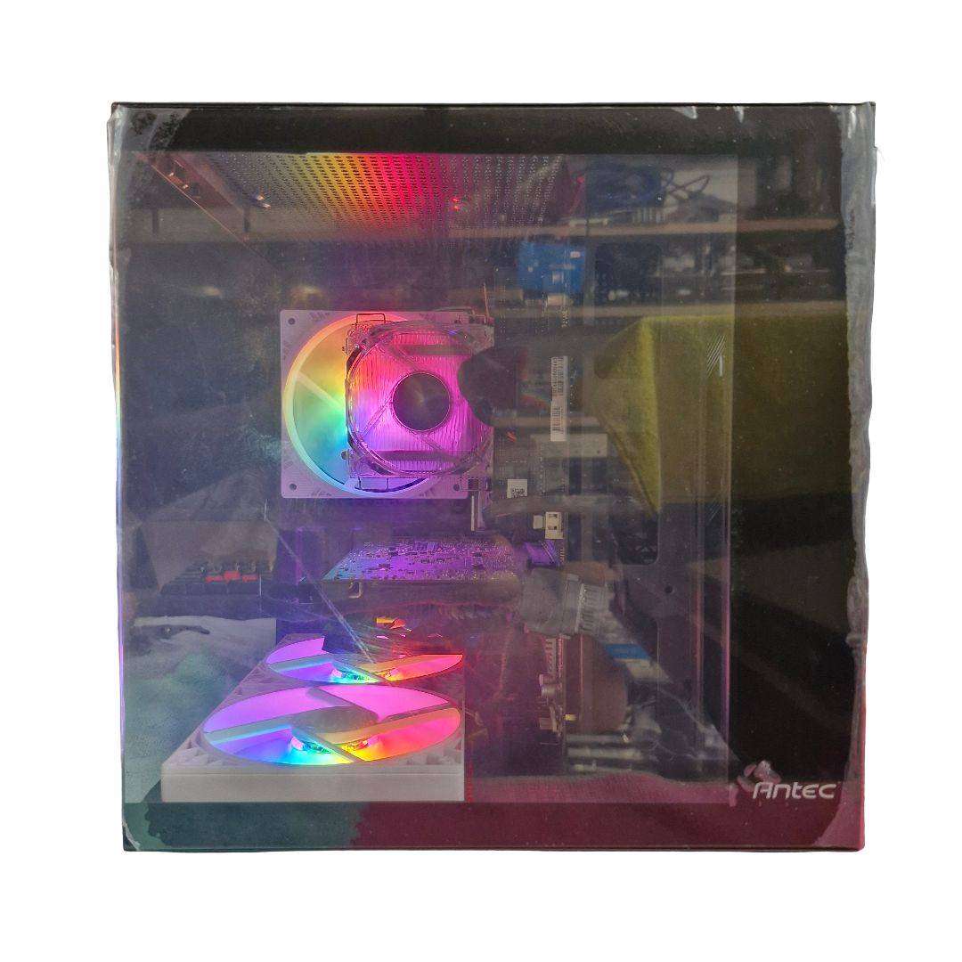 Gaming compact PC with static ARGB, GTX1060 6Gb GPU, i5-4590 CPU, 16Gb RAM, 512Gb SSD, Win 11 Pro