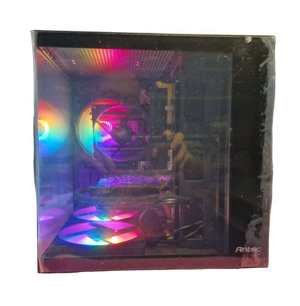 Gaming compact PC with static ARGB, GTX1060 6Gb GPU, i5-4460 CPU, 16Gb RAM, 512Gb SSD, Win 11 Pro