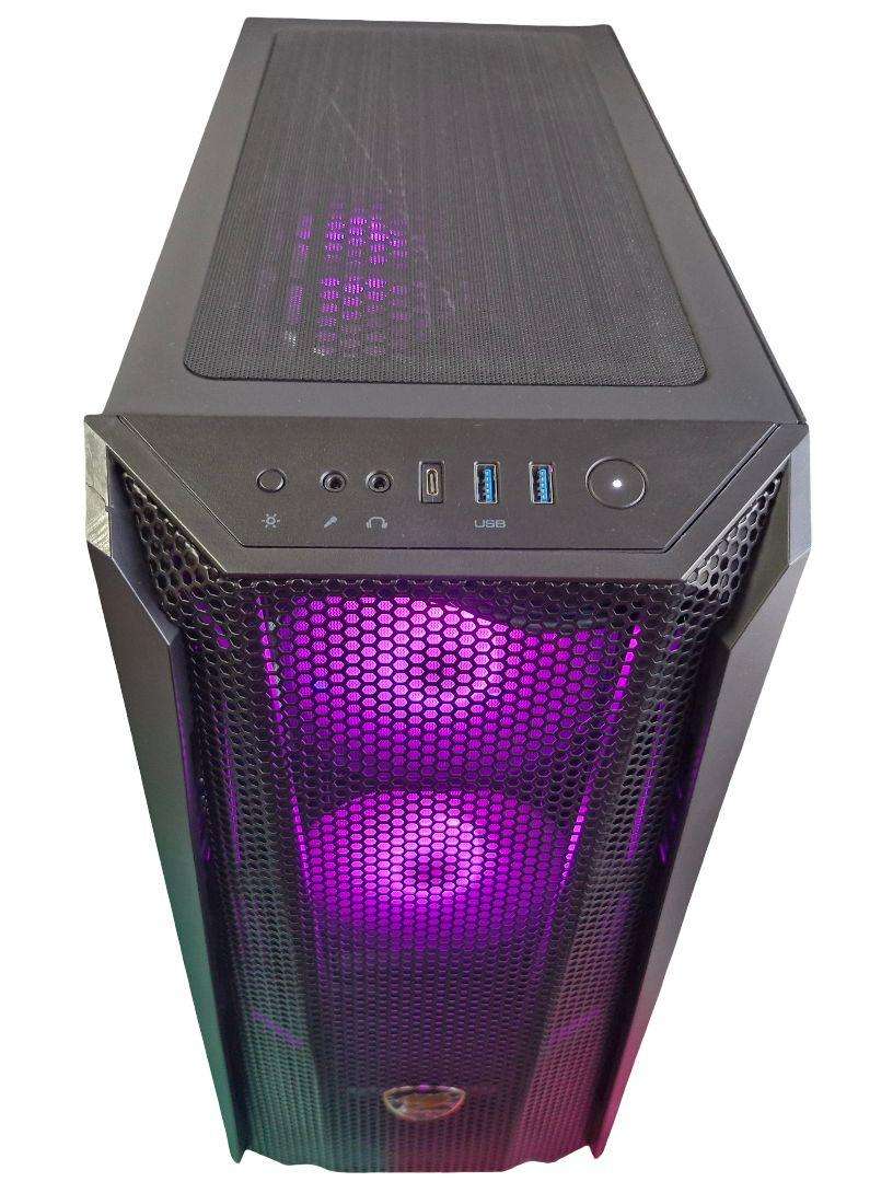 Gaming PC with ARGB, GTX1080 8Gb GPU, i5-10400 CPU, 16Gb RAM, 512Gb NvMe, Win 11 Pro