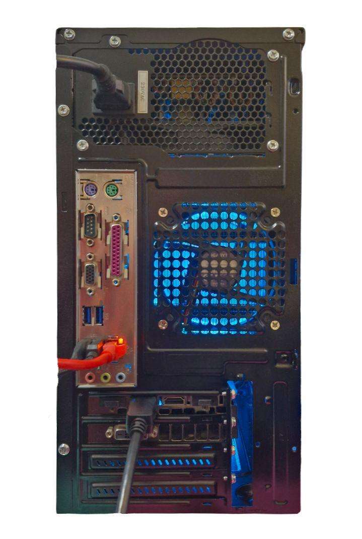 Gaming PC with ARGB, GT1060 6Gb GPU, i5-4460 CPU, 16Gb RAM, 512Gb SSD, DVD, Win 11 Pro