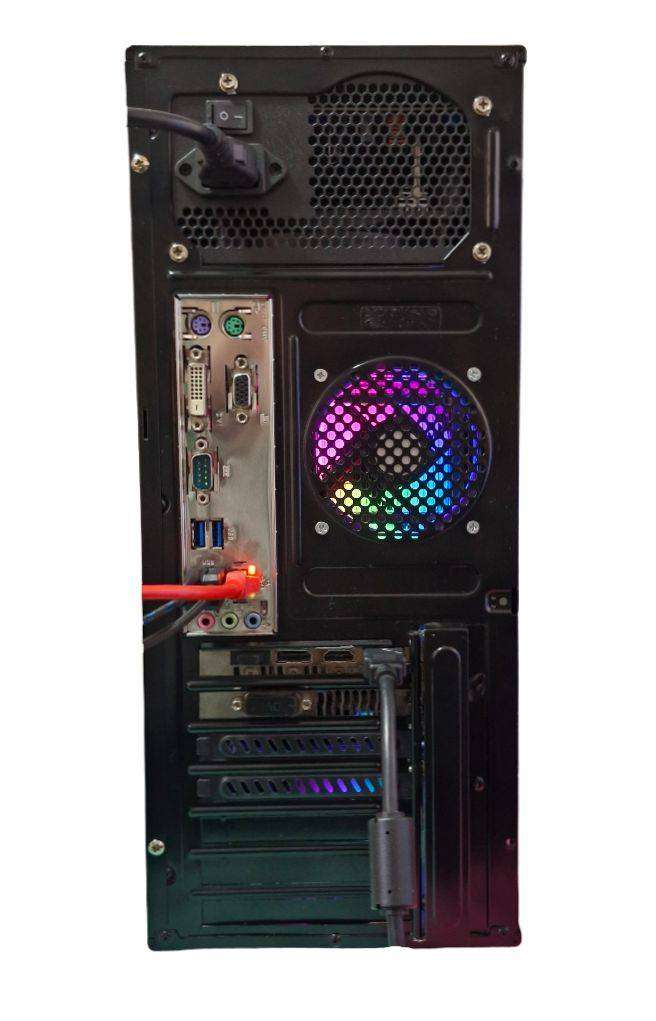 Gaming PC with static ARGB, GTX1060 6Gb GPU, i5-4590 CPU, 16Gb RAM, 500Gb SSD, Win 11 Pro