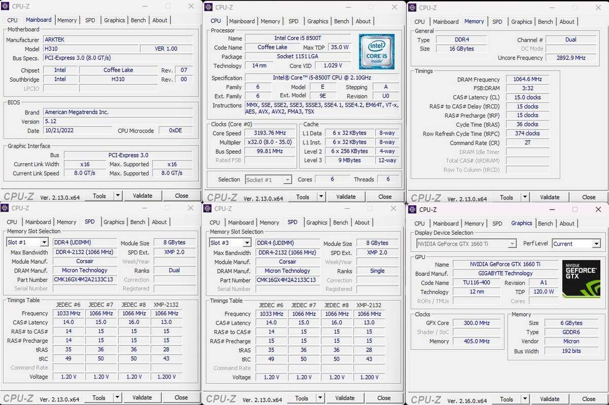 Gaming PC with ARGB, GTX1660 Ti 6Gb GPU, i5-8500T CPU, 16Gb RAM, 512Gb NvMe, Win 11 Pro