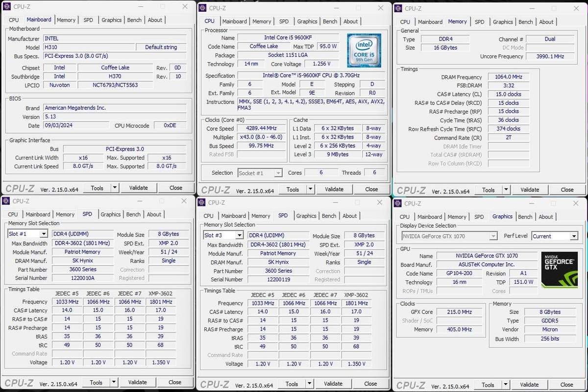 Gaming PC with ARGB, GTX1070 8Gb GPU, i5-9600KF CPU, 16Gb RAM, 512Gb NvMe, Win 11 Pro
