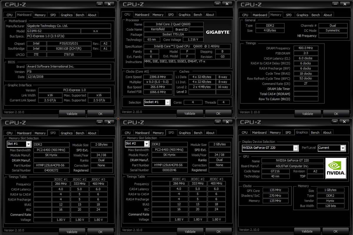 Windows 10 Desktop PC, GT220 1Gb GPU, C 2 Quad Q6600 CPU, 4Gb RAM, 256Gb SSD, DVD