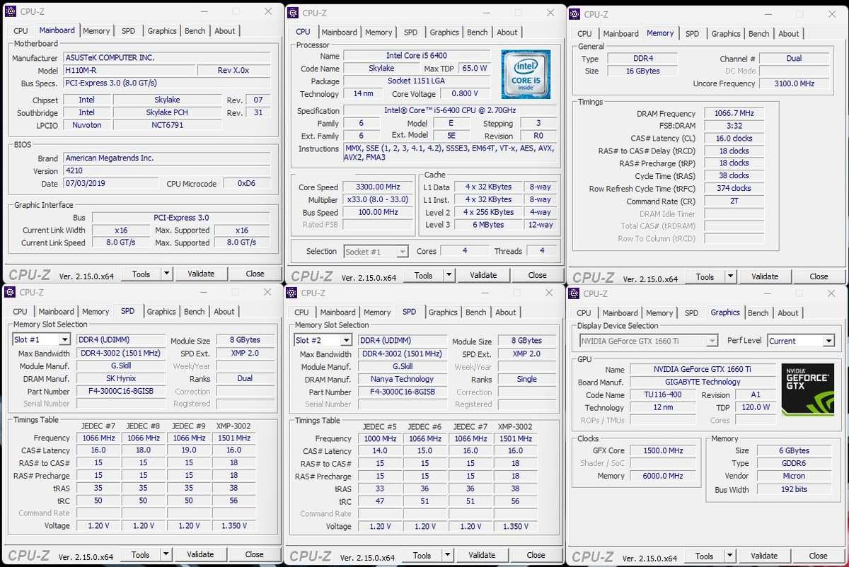 Gaming PC with ARGB, GTX1660 Ti 6Gb GPU, i5-6400 CPU, 16Gb RAM, 512Gb NvMe, Win 11 Pro