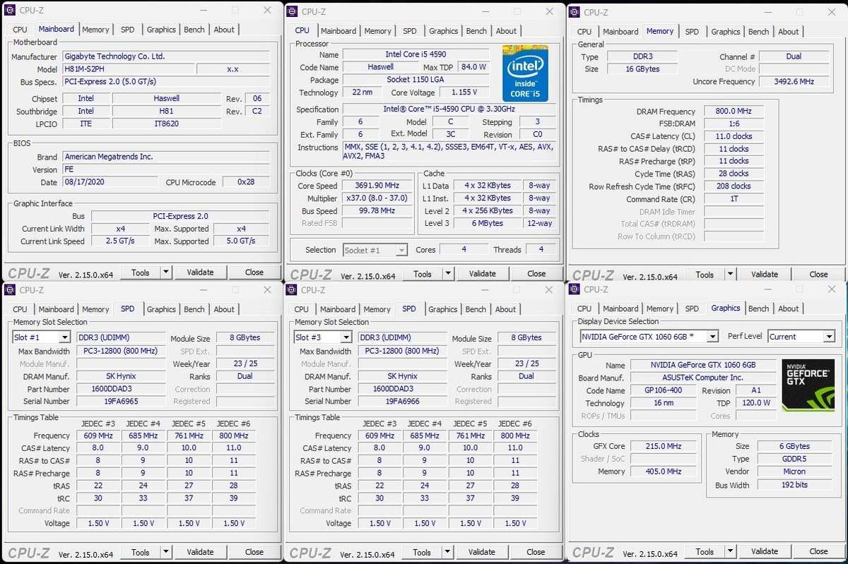 Gaming PC with ARGB, GT1060 6Gb GPU, i5-4590 CPU, 16Gb RAM, 512Gb SSD, DVD, Win 11 Pro