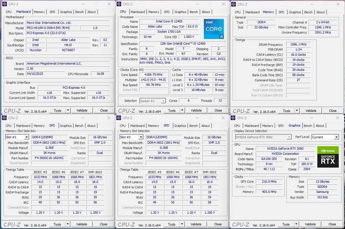 Gaming PC with static ARGB, RTX3060 12Gb GPU, i5-12400 CPU, 32Gb RAM, 1Tb NvMe, Win 11 Pro