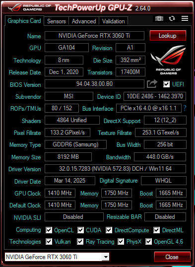 Gaming PC with ARGB, RTX3060 Ti 8Gb GPU, i5-12400F CPU, 32Gb RAM, 1Tb NvMe, Win 11 Pro