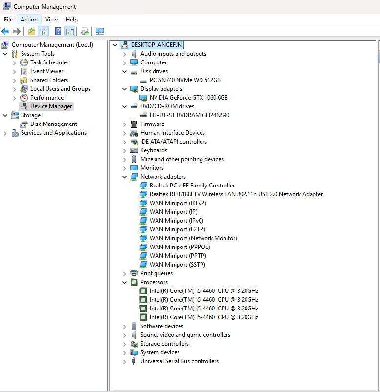 Gaming PC with ARGB, GT1060 6Gb GPU, i5-4460 CPU, 16Gb RAM, 512Gb NvMe, Win 11 Pro