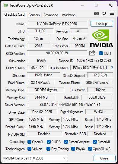Gaming PC with ARGB, RTX2060 6Gb GPU, i5-9400 CPU, 16Gb RAM, 512Gb NvMe, Win 11 Pro