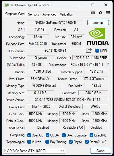 Gaming PC with ARGB, GTX1660 Ti 6Gb GPU, i5-6400 CPU, 16Gb RAM, 512Gb NvMe, Win 11 Pro