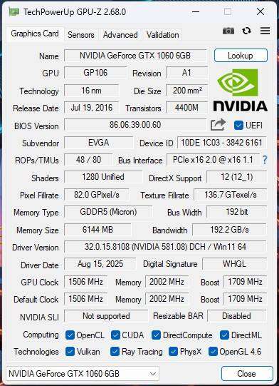 Gaming compact PC with static ARGB, GTX1060 6Gb GPU, i5-4590 CPU, 16Gb RAM, 512Gb SSD, Win 11 Pro