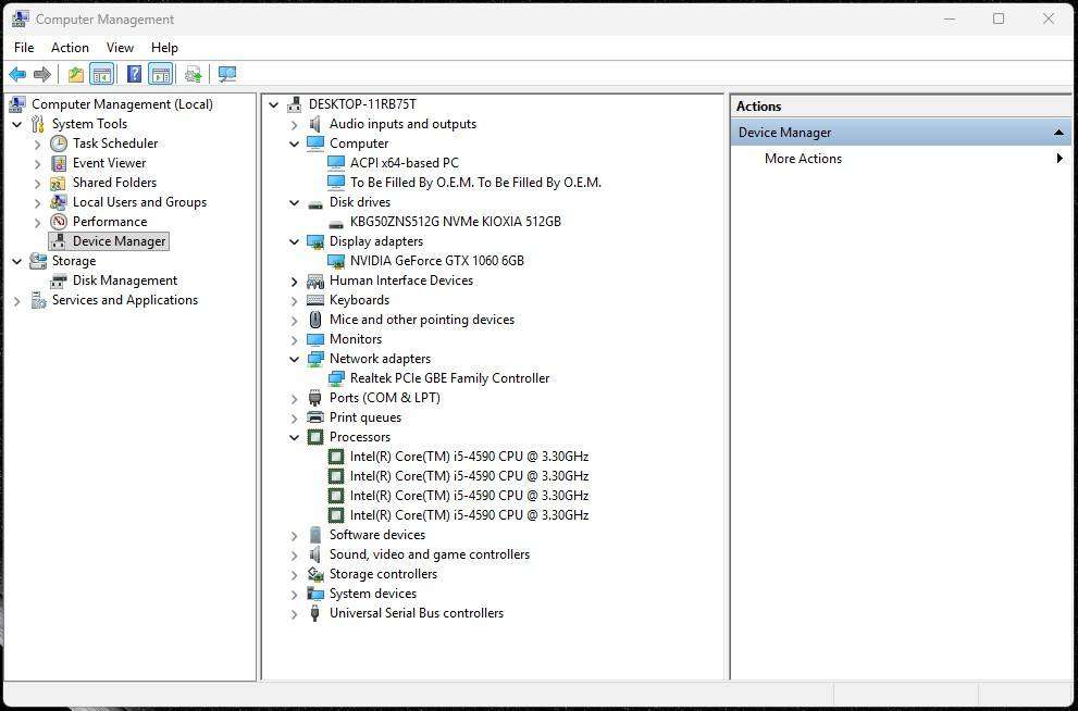 Gaming PC with ARGB, GT1060 6Gb GPU, i5-4590 CPU, 16Gb RAM, 512Gb NvMe, Win 11 Pro