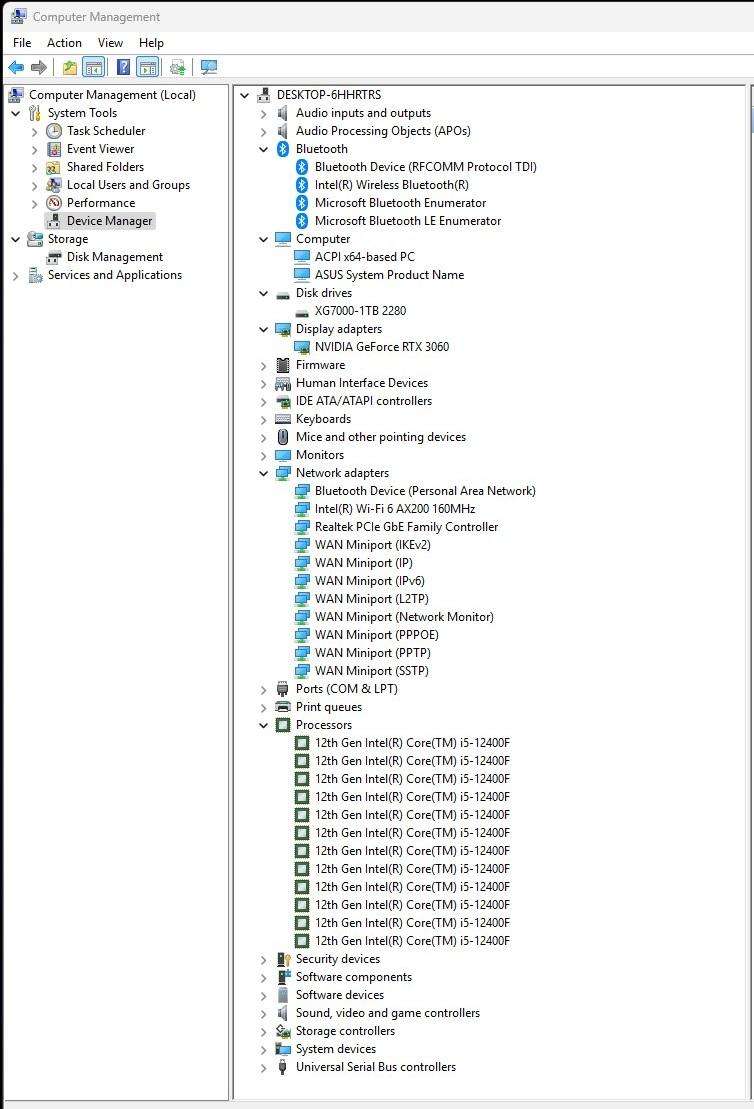 Gaming PC with static ARGB, RTX3060 12Gb GPU, i5-12400F CPU, 32Gb RAM, 1Tb NvMe, Win 11 Pro