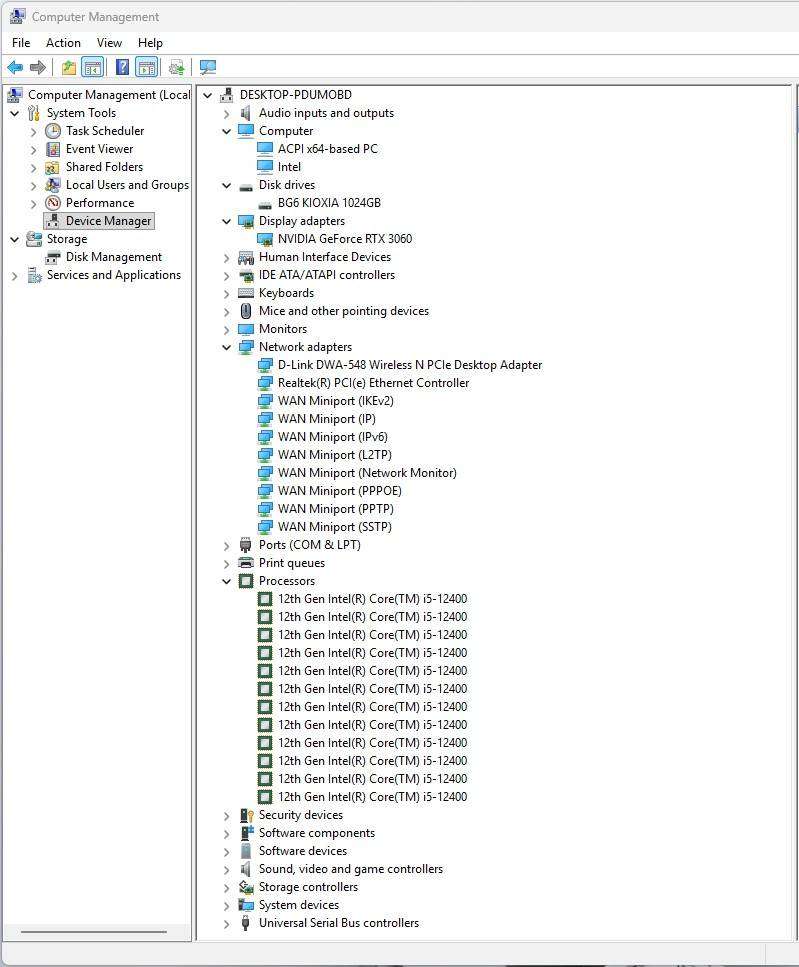 Gaming PC with ARGB, RTX3060 12Gb GPU, i5-12400 CPU, 32Gb RAM, 1Tb NvMe, Win 11 Pro